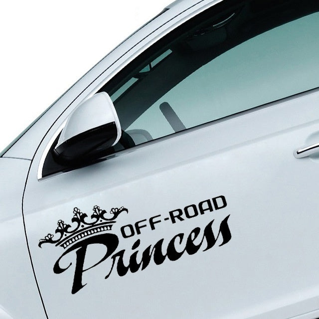 New Brand 1PCS 17.8CM*7.6CM Girl Off Road Princess Car Sticker And Decals Motorcycle Car Styling Accessories Sticker