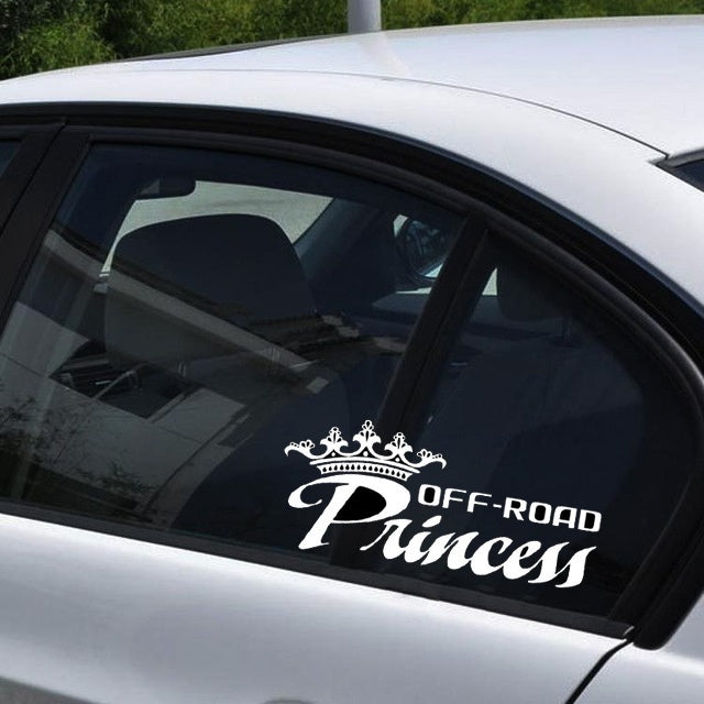 New Brand 1PCS 17.8CM*7.6CM Girl Off Road Princess Car Sticker And Decals Motorcycle Car Styling Accessories Sticker