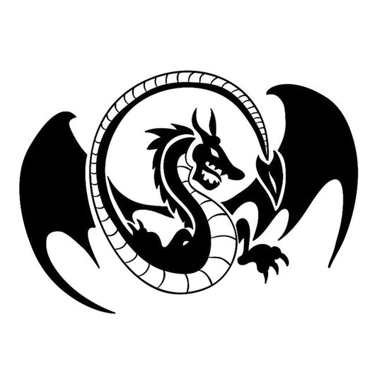 2018 NEW 1PCS 18.4cm*13.3cm Dragon Fly  Cartoon Stickers Decals Car-Styling Vinyl Sticker