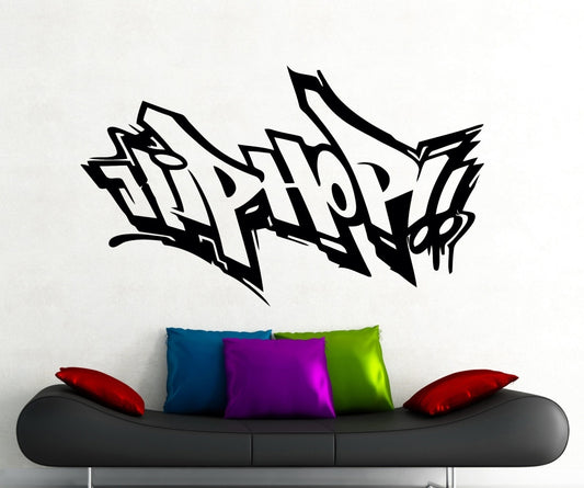 High-quality Hip Hop Wall Sticker Rap Music Vinyl Decal Home Interior Decoration Waterproof High Quality Mural