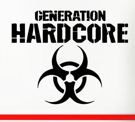 New Fashion Wall Stickers Vinyl Decal Hard Rock Generation Hardcore Music Decor