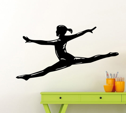 New Hot Gymnastics Wall Sticker Sports Fitness Yoga Vinyl Decal Home Interior Decoration Waterproof High Quality Mural