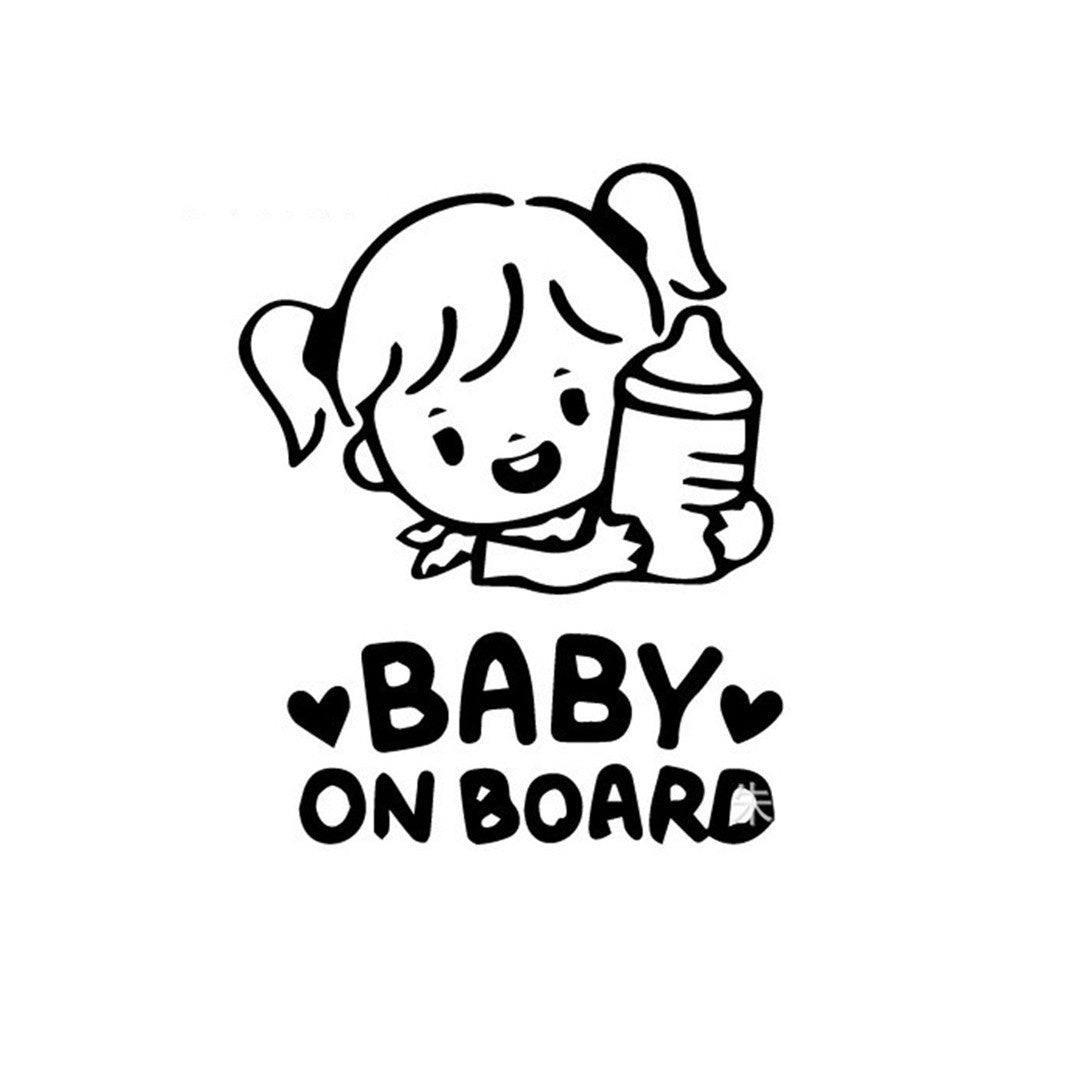 New Brand  Waterproof Vinyl Baby on Board Car Sticker Accessories