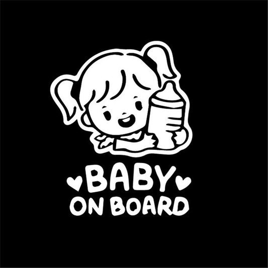 New Brand  Waterproof Vinyl Baby on Board Car Sticker Accessories