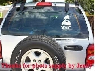 2018 NEW 1pcs,big Size 21cm Cool Baby on Board,High-quality Vinyl Car Styling Sticker,waterproof Car Sticker