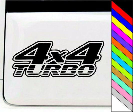 New Fashion 4x4 Turbo Vinyl Car Decorative Decals / Stickers Waterproof Adhesive Body Ramovable