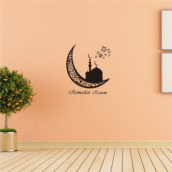 Hot  DIY Waterproof Wall Sticker Karim Ramadan Islamism Culture Wall Art Decals Creative Wallpaper for Living Room Background Decoration