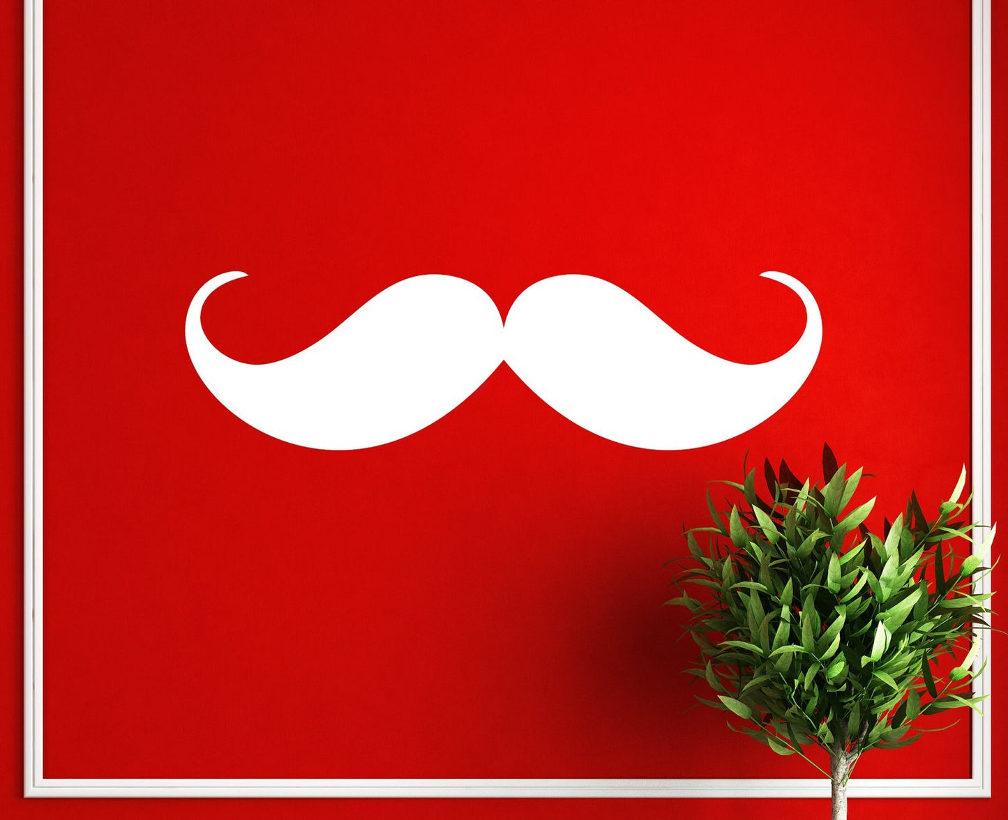 Hot  Home Decoration-Vinyl Wall Decal Mustache -Wall Sticker