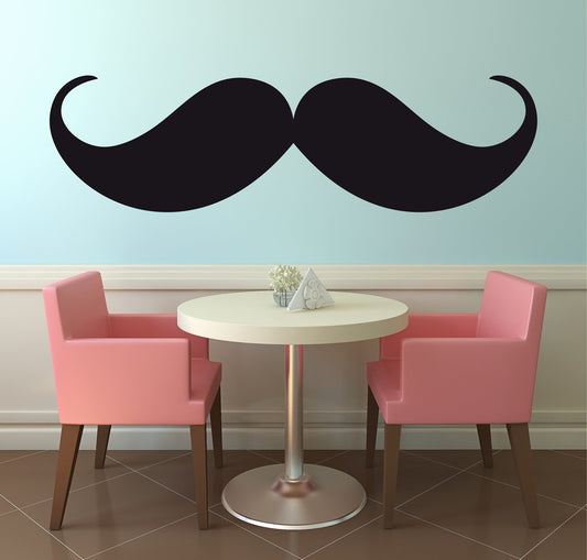 Hot  Home Decoration-Vinyl Wall Decal Mustache -Wall Sticker