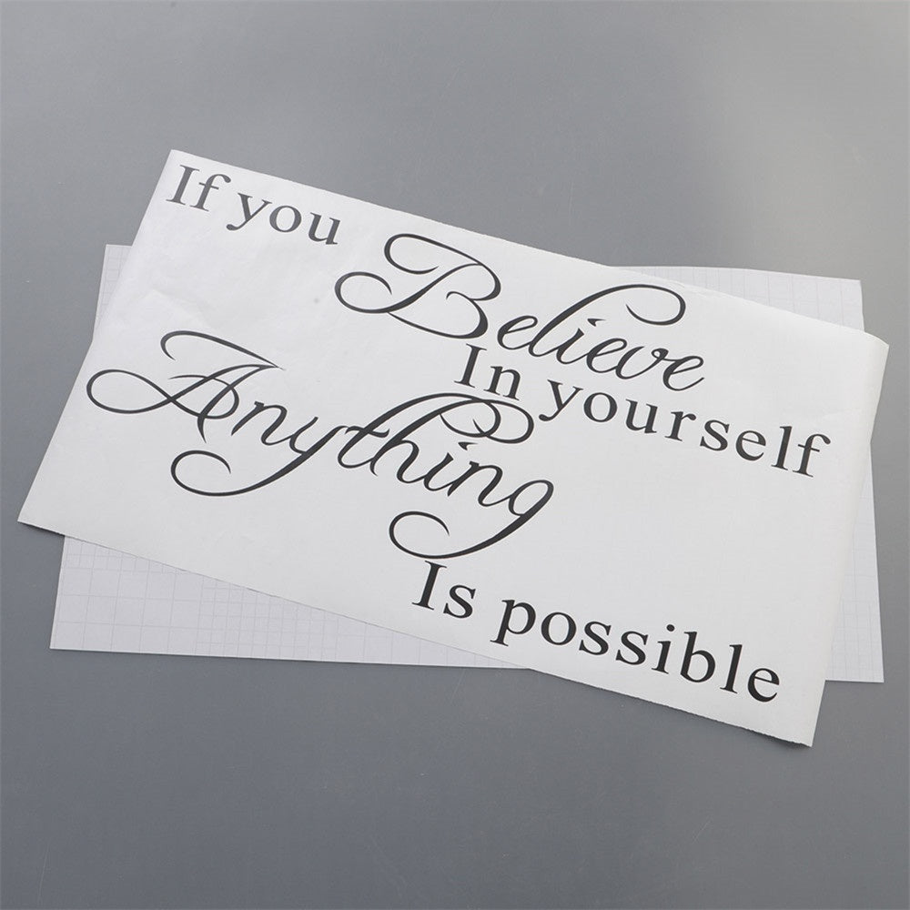 High-quality Inspirational Quote If You Believe In Yourself Decals Wall Sticker Art Decal Mural Sticker Decal Decor