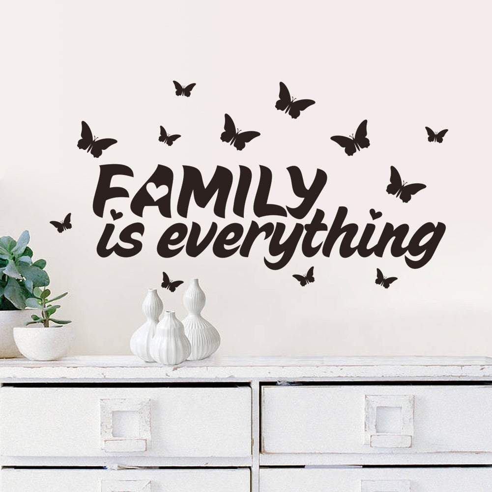 Wall Decor Stickers Quotes Family is Everything Wall Sticker