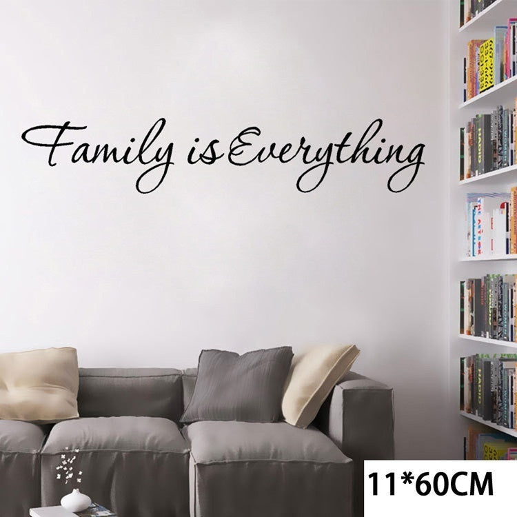 New Fashion  Arrival Diy Family Everything Removable Art Vinyl Quote Wall Sticker Mural Home Decor