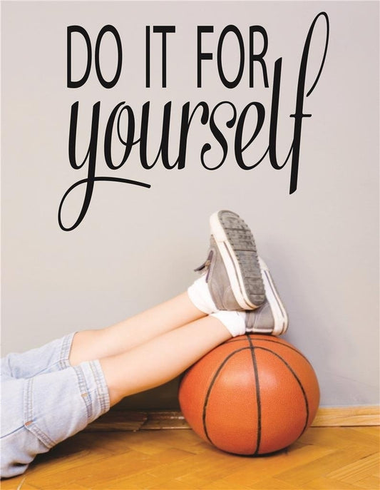 New Brand Do It Yourself Sports Workout Health Exercise Fitness Motivation Quote Teen Boy Girl Man Lady