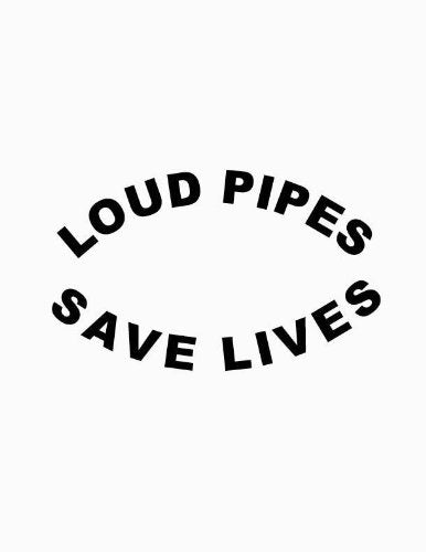 Hot Loud Pipes Save Lives Decal Exhaust Auto Car Truck Funny Bumper& Stick Sticker
