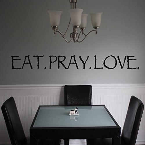 High-quality Eat Pray Love -  - Decal - Letters - Matte Black