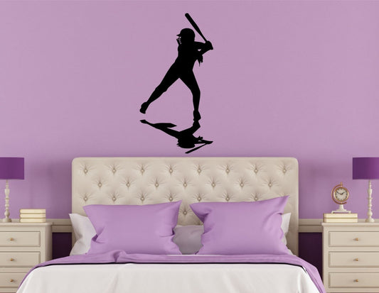 New Fashion Softball Gifts Large Wall Decal. Vinyl Wall Decal. For College Softball, Girls Softball and Lady Softball Players.
