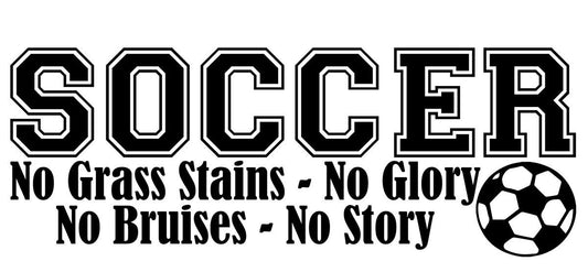 High-quality Soccer No Grass Stains Boy Lettering Decal Wall Vinyl Decor Sticker Room Sports