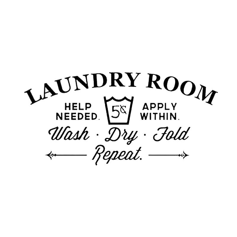 New Hot   Creative laundry room decoration wall sticker  wall art decals removable