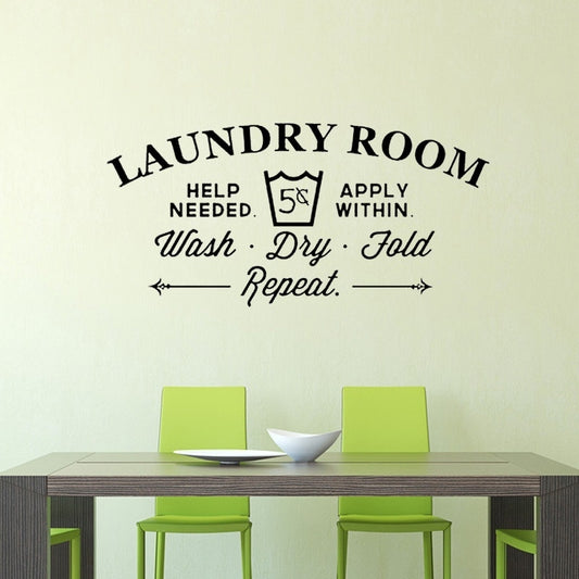 New Hot   Creative laundry room decoration wall sticker  wall art decals removable