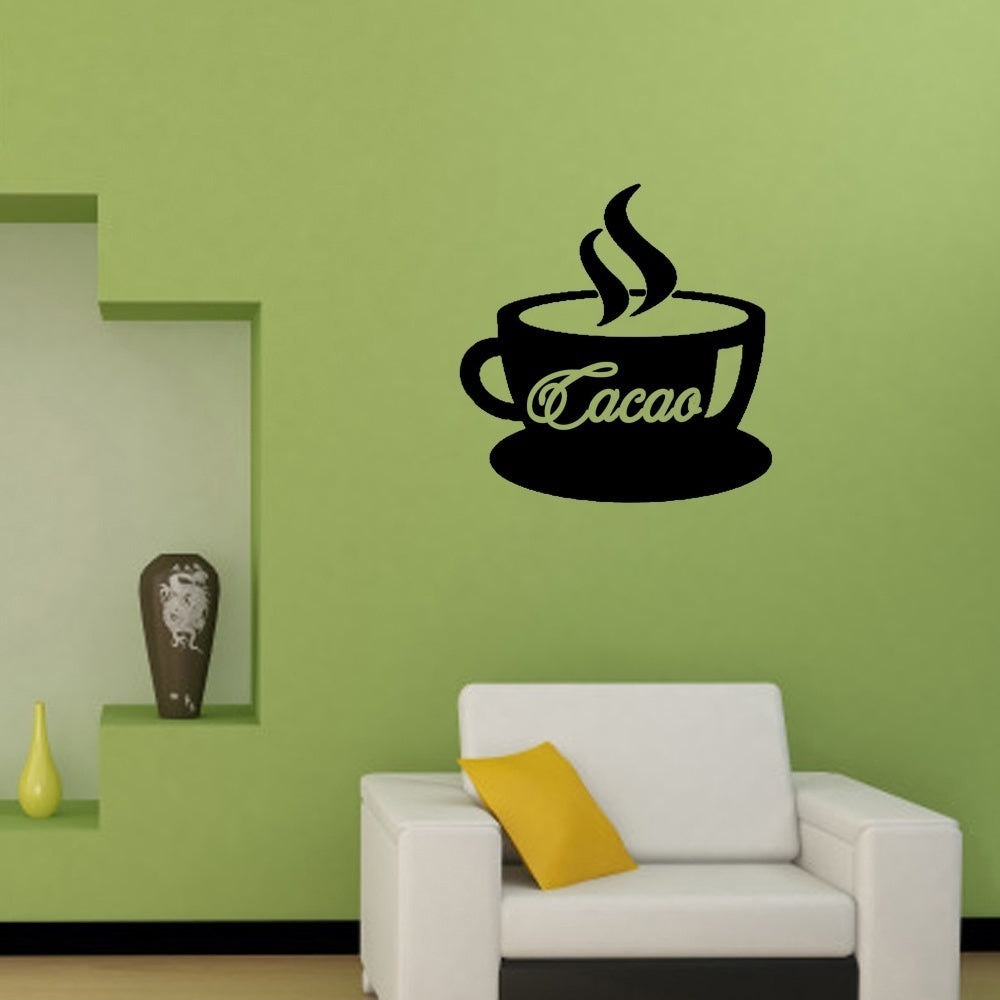 New Fashion Sticker Cuisine Tasse De Cacao Home Decor Sticker