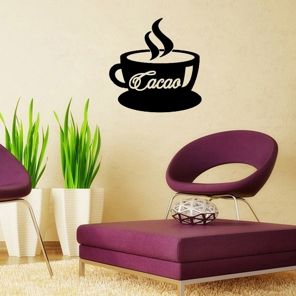 New Fashion Sticker Cuisine Tasse De Cacao Home Decor Sticker