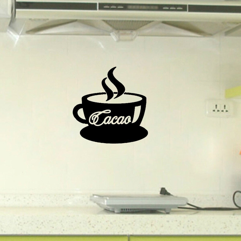 New Fashion Sticker Cuisine Tasse De Cacao Home Decor Sticker