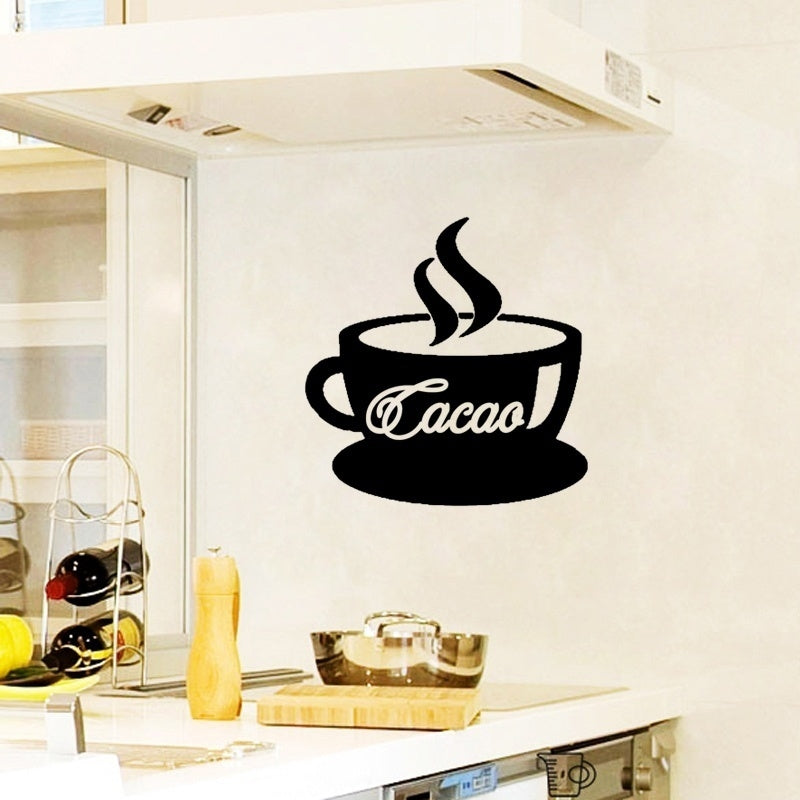 New Fashion Sticker Cuisine Tasse De Cacao Home Decor Sticker