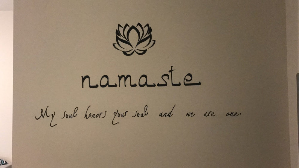 New Brand   Wall Decals Vinyl Sticker Art Home Decor Mural Buddha Quote Namaste Yoga Mandala Bedroom Dorm