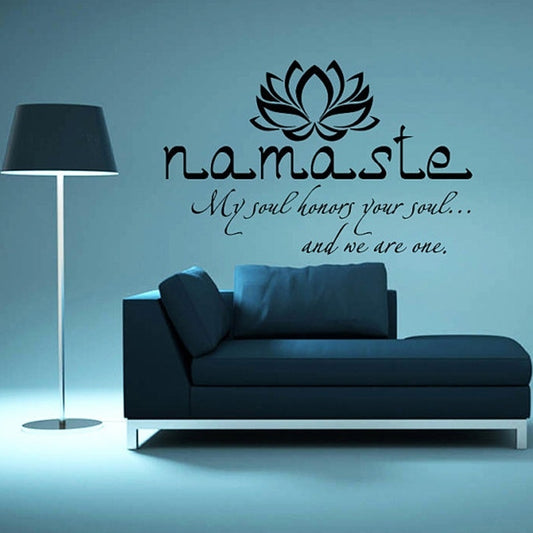 New Brand   Wall Decals Vinyl Sticker Art Home Decor Mural Buddha Quote Namaste Yoga Mandala Bedroom Dorm