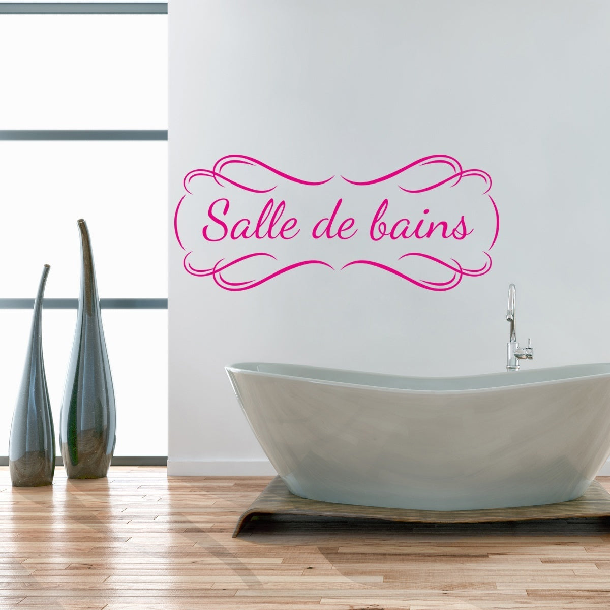 Stickers Muraux Salle De Bains 60cmx25cm