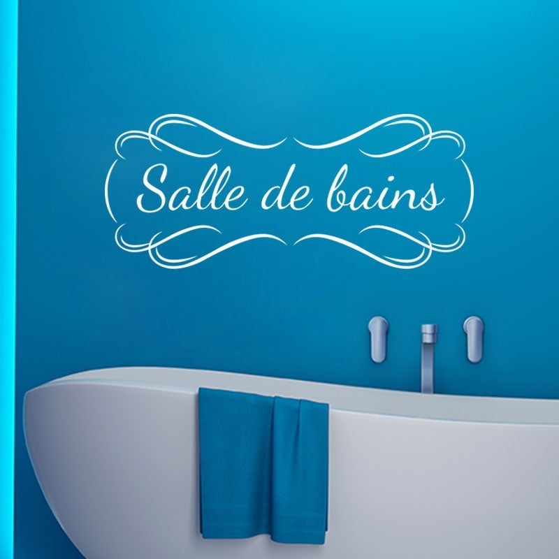 Stickers Muraux Salle De Bains 60cmx25cm