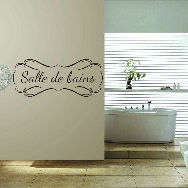 Stickers Muraux Salle De Bains 60cmx25cm