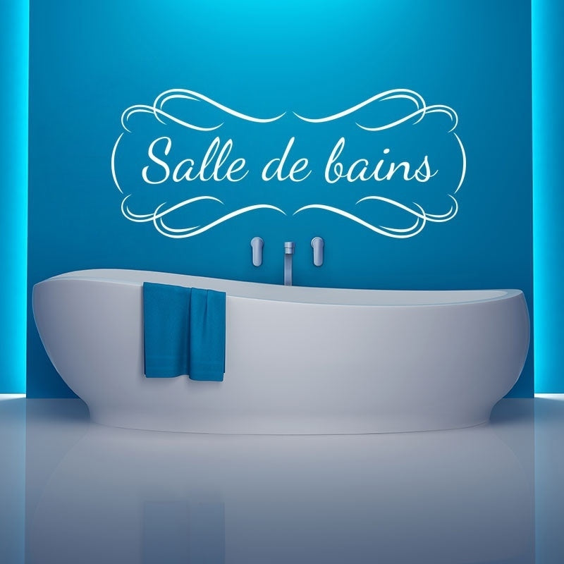 Stickers Muraux Salle De Bains 60cmx25cm