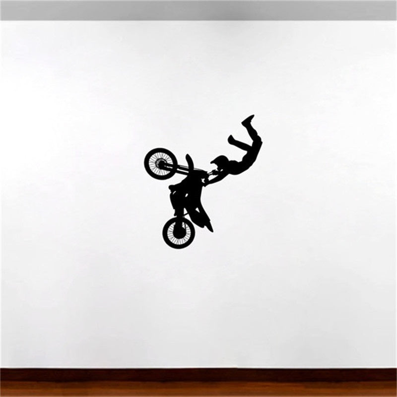 Hot   Motorcycle Stunt Ride Bike Racing Motocross Car Truck Window Vinyl Decal Sticker