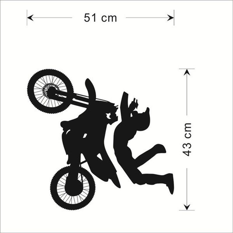 Hot   Motorcycle Stunt Ride Bike Racing Motocross Car Truck Window Vinyl Decal Sticker