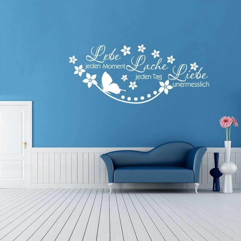 2018 NEW  Wandtattoo Lebe Jeden Moment 94CMX40CM(37inchesx15.75inches)
