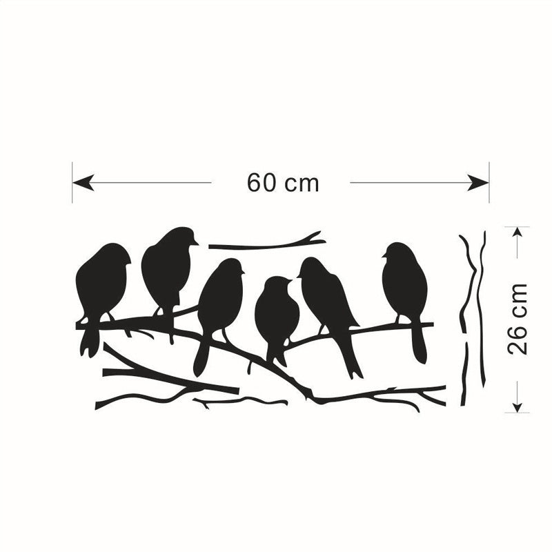 Hot  Black Bird Tree Branch Art Home Mural Decor DIY Wall stickers