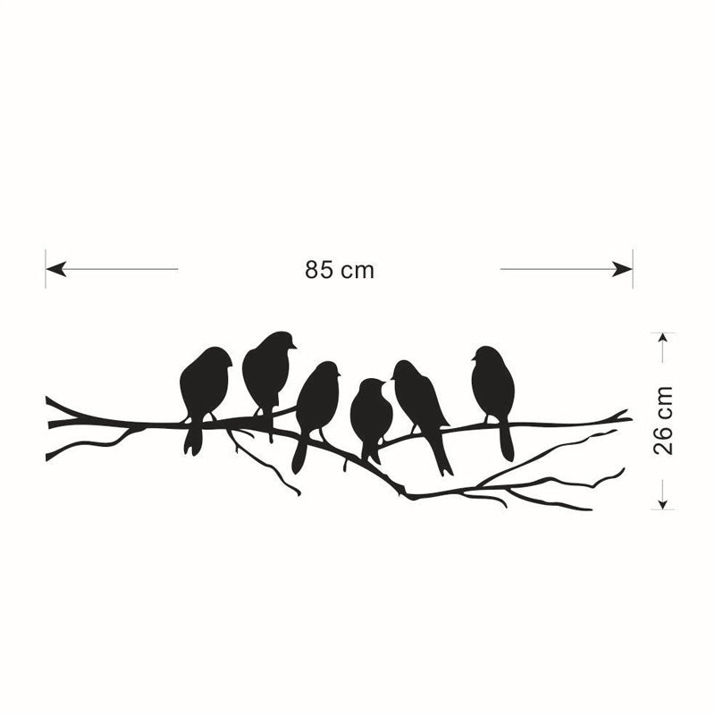 Hot  Black Bird Tree Branch Art Home Mural Decor DIY Wall stickers