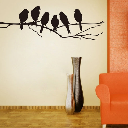 Hot  Black Bird Tree Branch Art Home Mural Decor DIY Wall stickers