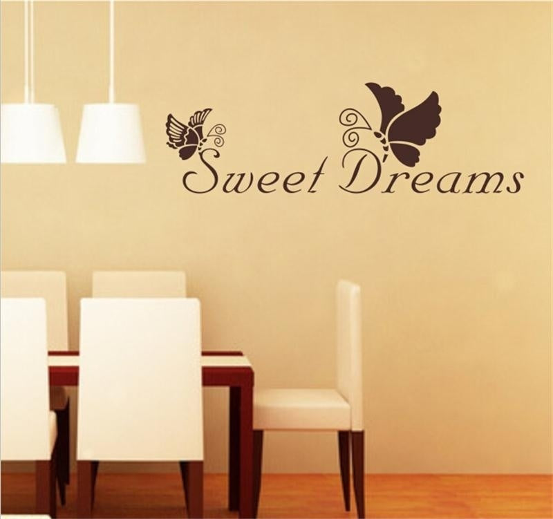 High-quality Sweet dreams  wall sticker art wall decal for bedroom