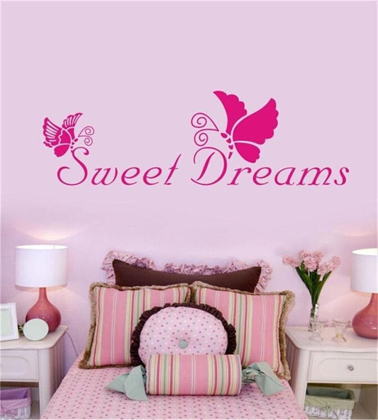 High-quality Sweet dreams  wall sticker art wall decal for bedroom