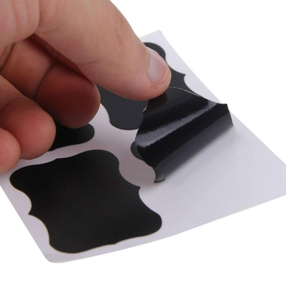 Hot  36x Chalkboard Blackboard Chalk Board Stickers Craft Kitchen Jar Labels Tags