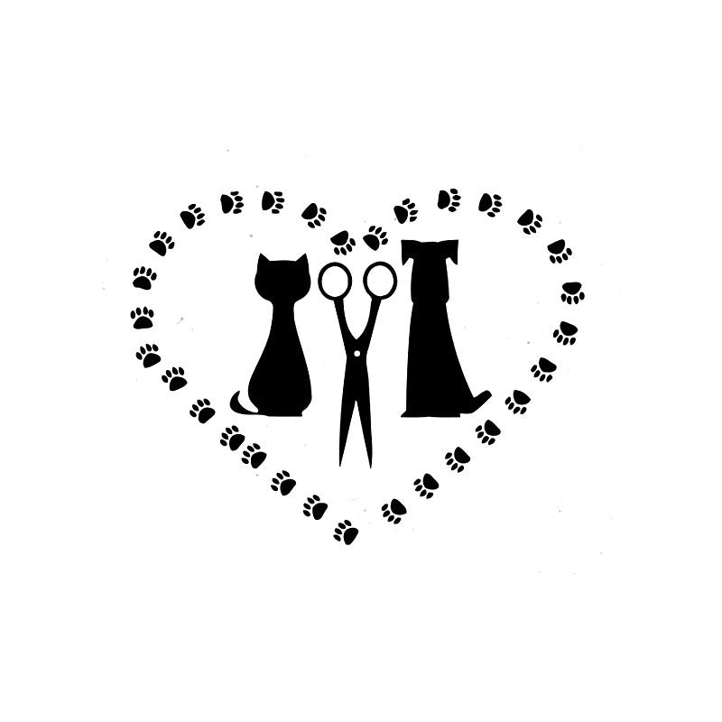 Hot   Dog Grooming Salon DecalSticker Pet Shop Window Decor