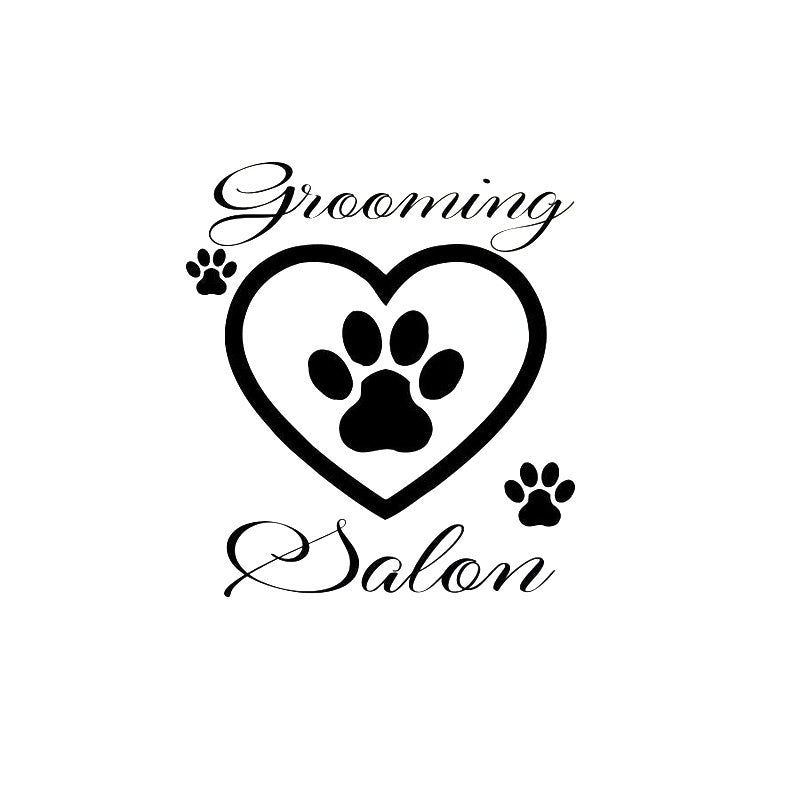 Hot   Dog Wall Decals Grooming Salon Decal Vinyl Sticker Pet Shop Decor