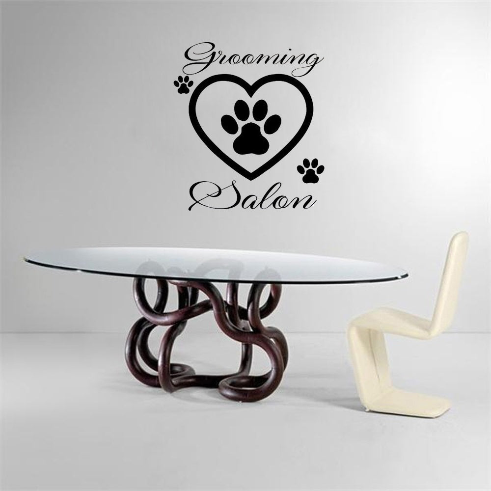 Hot   Dog Wall Decals Grooming Salon Decal Vinyl Sticker Pet Shop Decor