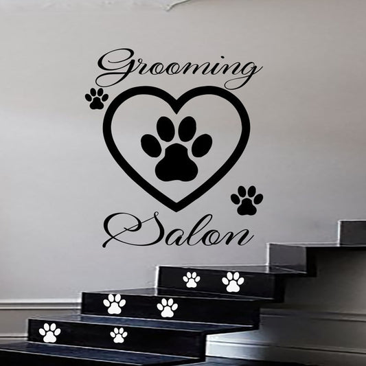 Hot   Dog Wall Decals Grooming Salon Decal Vinyl Sticker Pet Shop Decor