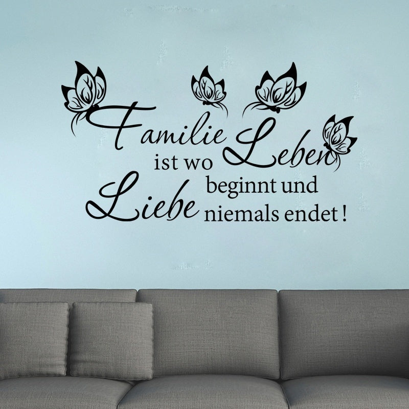 Wandtattoo Familie Ist Wo