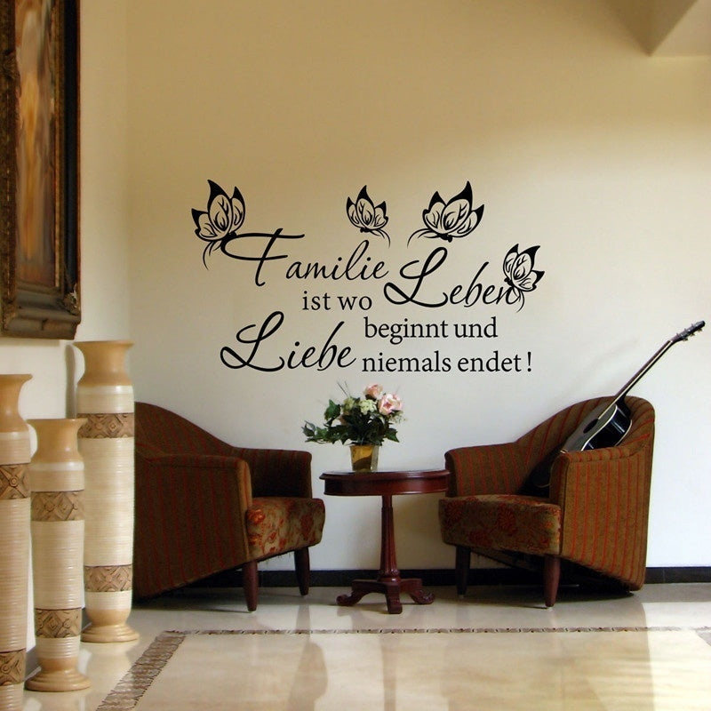 Wandtattoo Familie Ist Wo