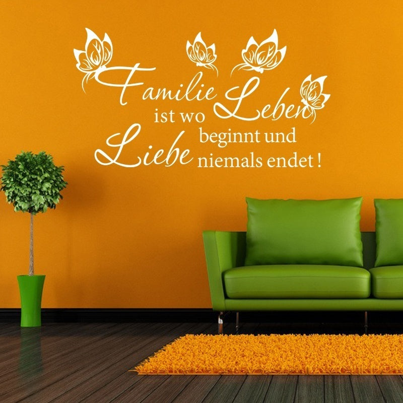 Wandtattoo Familie Ist Wo