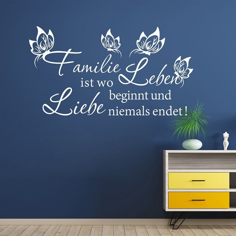 Wandtattoo Familie Ist Wo